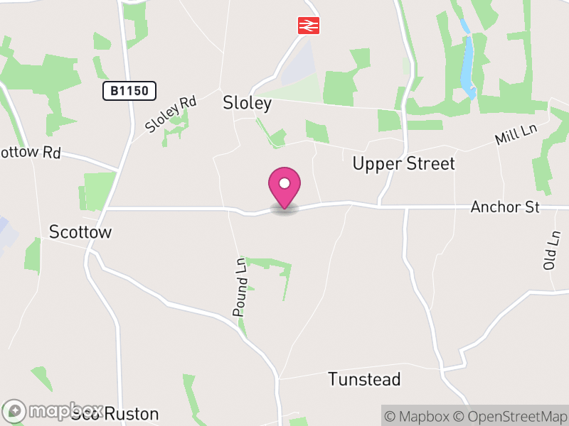 Map of Sloley, North Norfolk