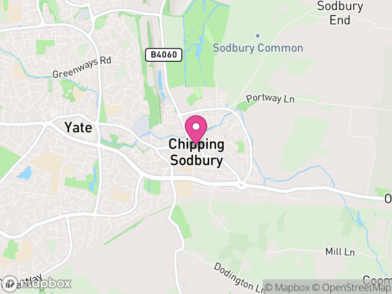 Map of Sodbury, South Gloucestershire