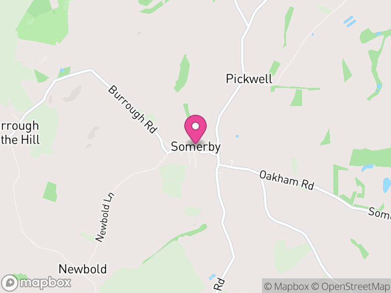 Map of Somerby, Melton