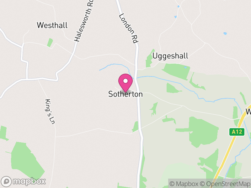 Map of Sotherton, East Suffolk