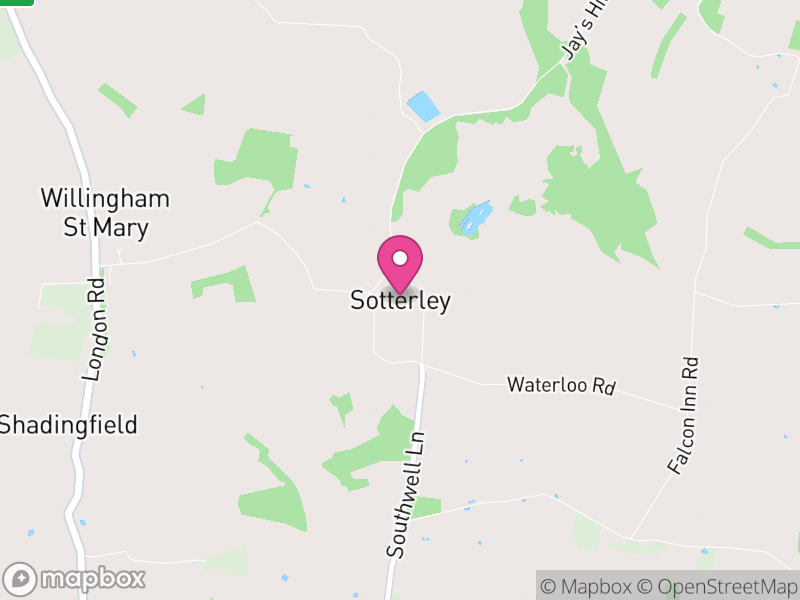 Map of Sotterley, East Suffolk