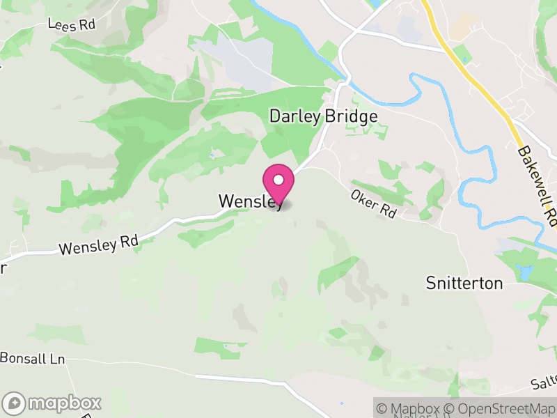 Map of South Darley, Derbyshire Dales