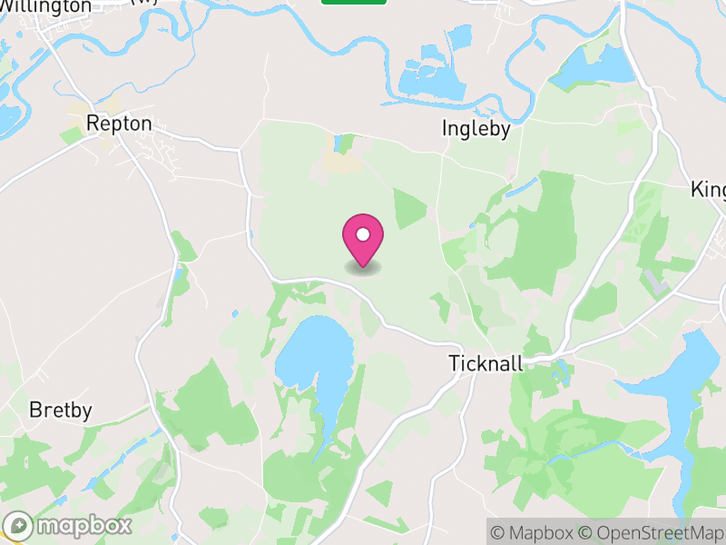 Map of South Derbyshire, Derbyshire