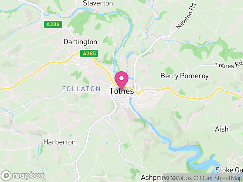 Map of South Hams, Devon