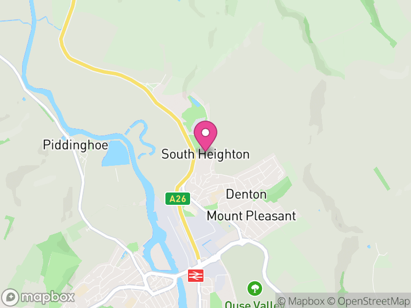 Map of South Heighton, Lewes