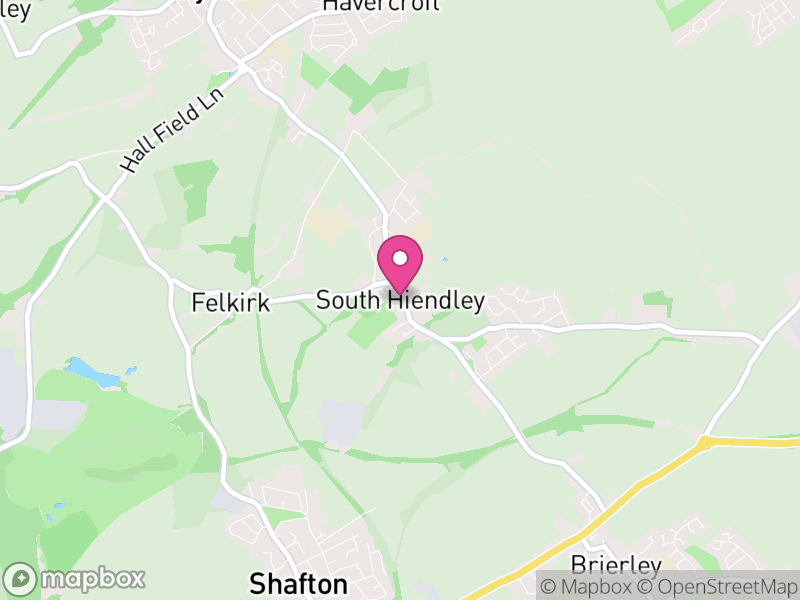 Map of South Hiendley, Wakefield