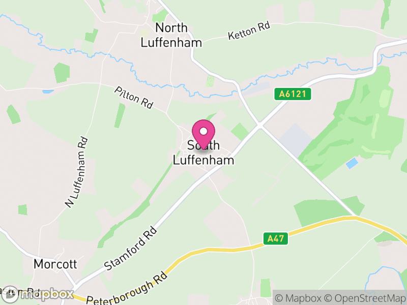 Map of South Luffenham, Rutland