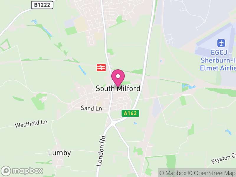 Map of South Milford, North Yorkshire