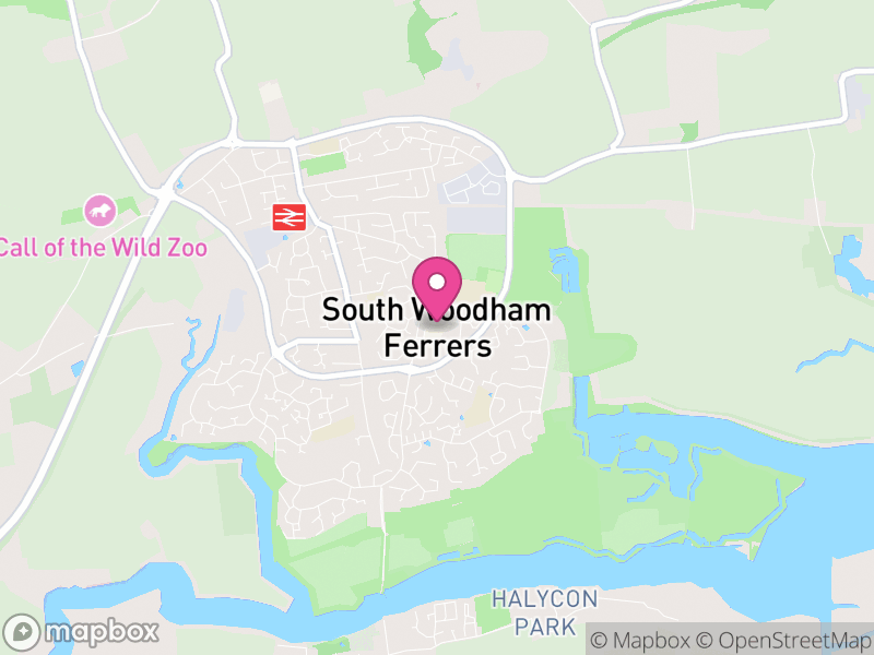 Map of South Woodham Ferrers, Chelmsford