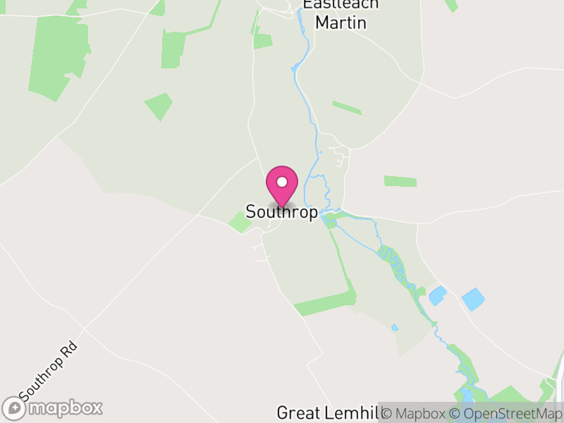 Map of Southrop, Cotswold