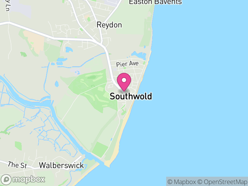 Map of Southwold, East Suffolk