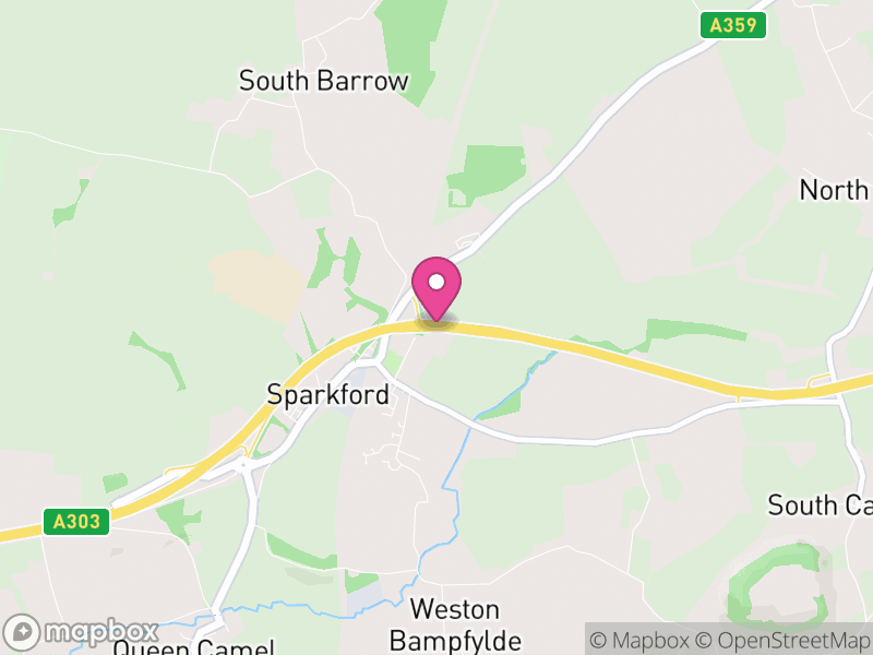Map of Sparkford, Somerset