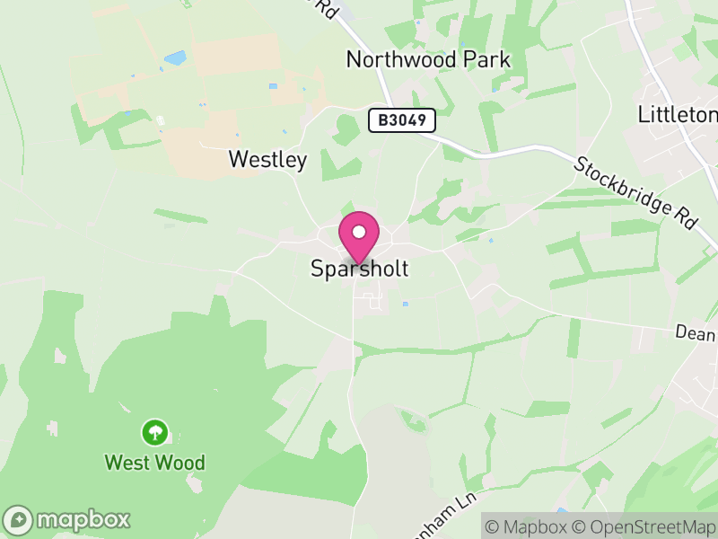Map of Sparsholt, Winchester