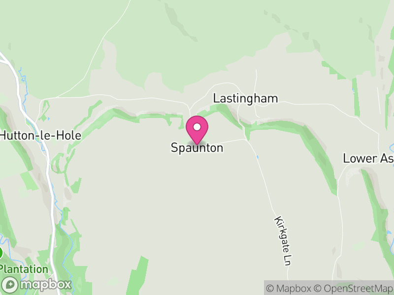 Map of Spaunton, North Yorkshire