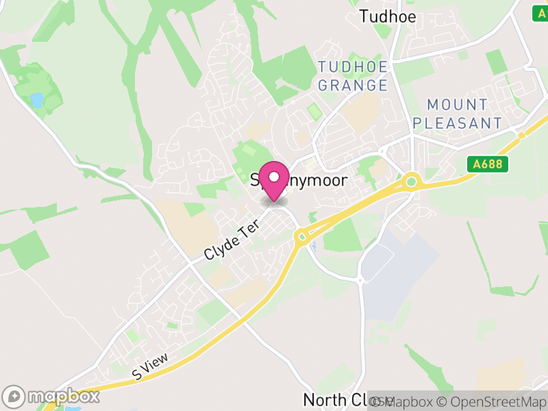 Map of Spennymoor, County Durham