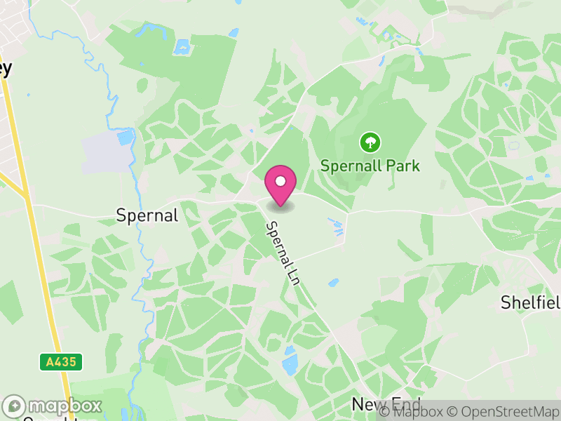 Map of Spernall, Stratford-on-Avon