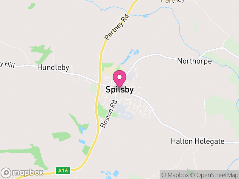 Map of Spilsby, East Lindsey