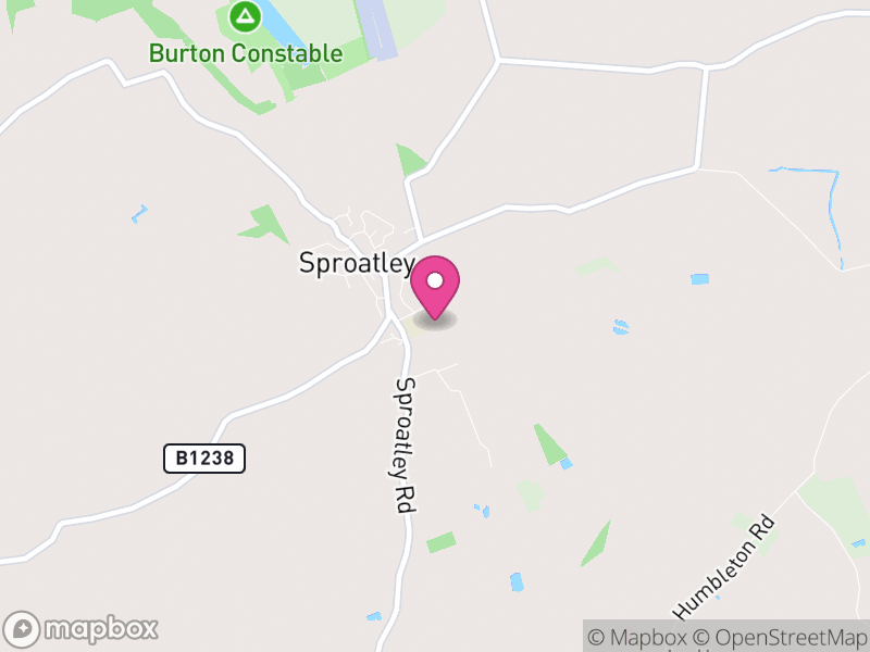 Map of Sproatley, East Riding of Yorkshire