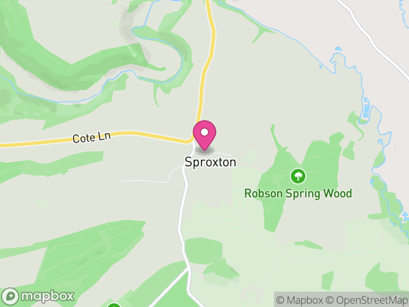 Map of Sproxton, North Yorkshire