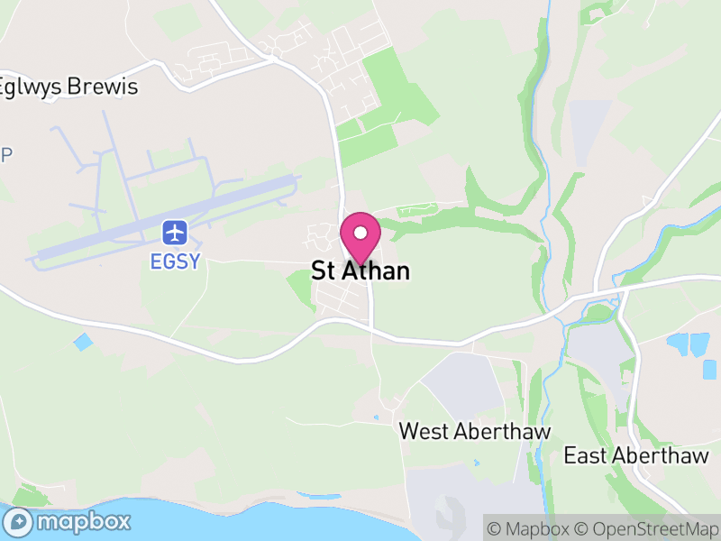 Map of St. Athan, Vale of Glamorgan