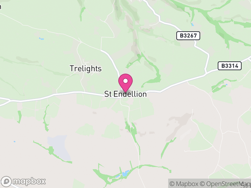 Map of St. Endellion, Cornwall