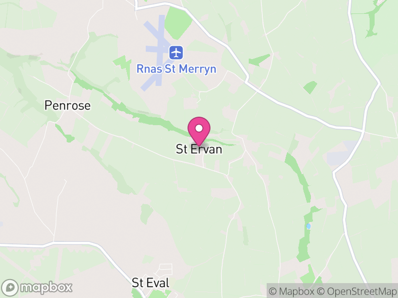 Map of St. Ervan, Cornwall