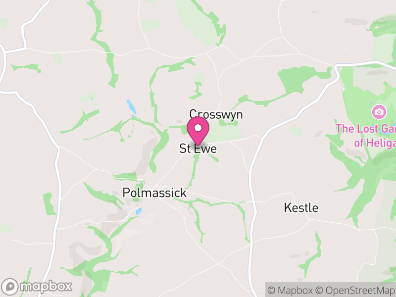 Map of St. Ewe, Cornwall