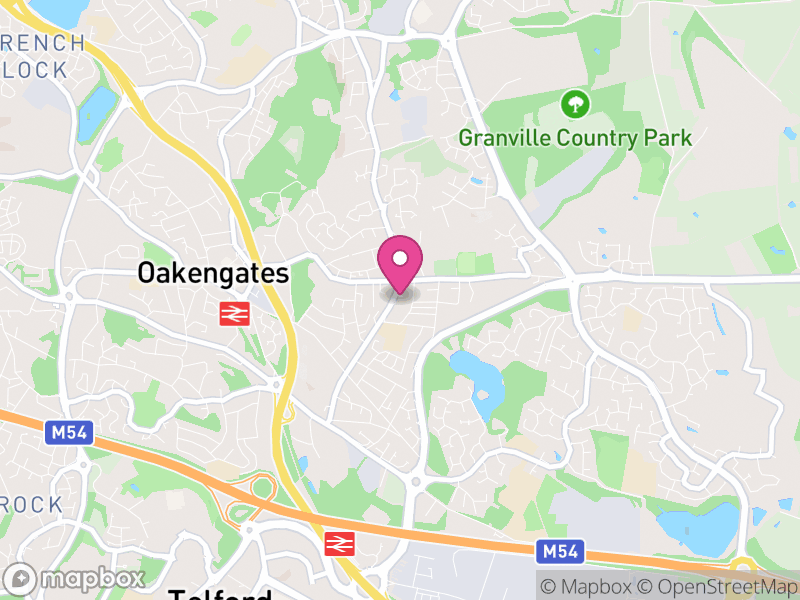 Map of St. Georges and Priorslee, Telford and Wrekin