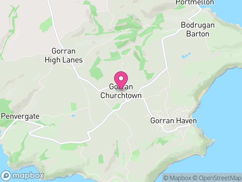 Map of St. Goran, Cornwall