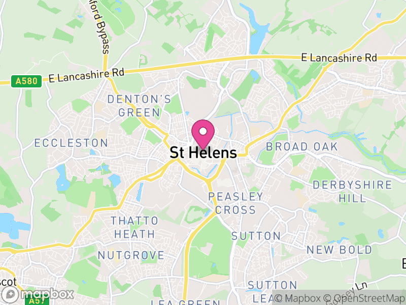 Map of St Helens, Liverpool City Region