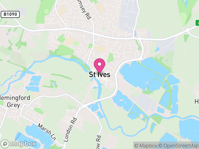 Map of St. Ives, Huntingdonshire