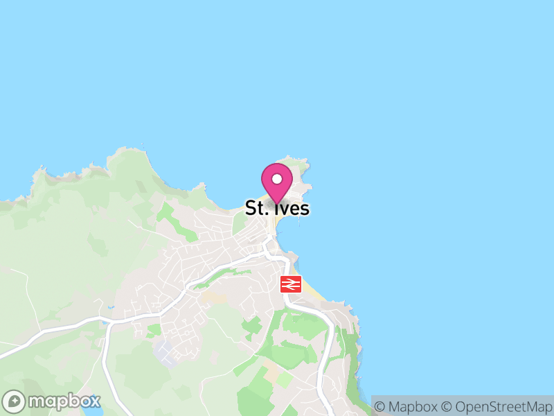 Map of St. Ives, Cornwall