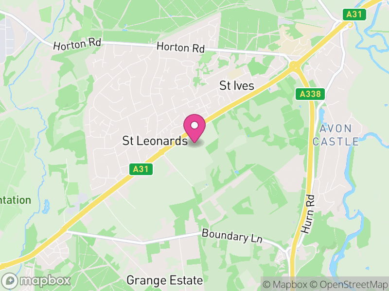 Map of St. Leonards and St. Ives, Dorset