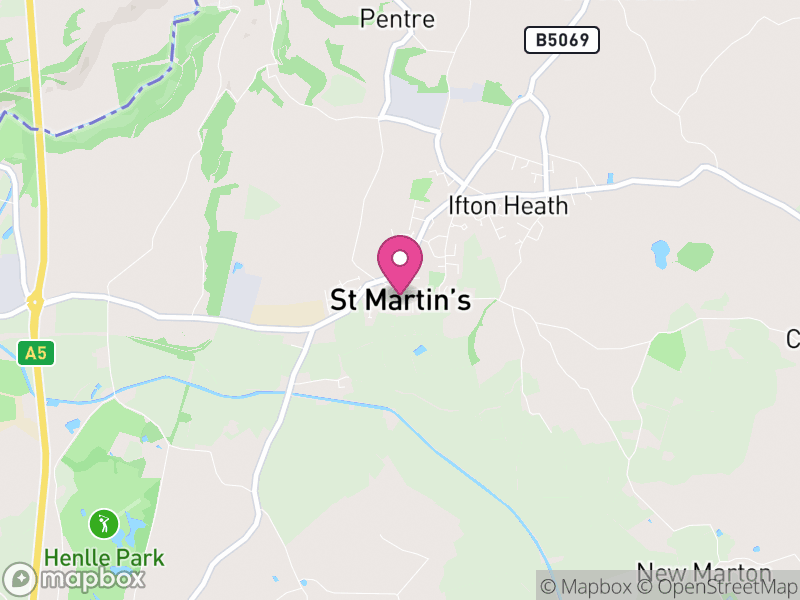 Map of St. Martin's, England
