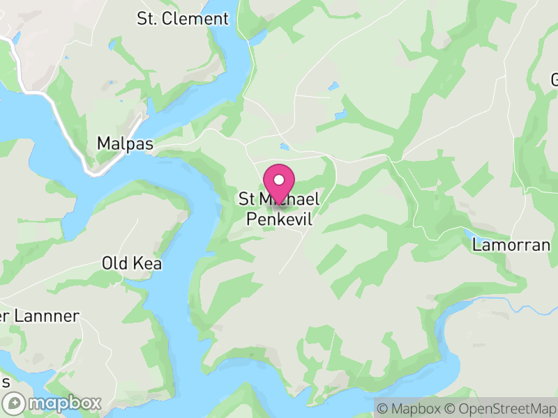 Map of St. Michael Penkevil, Cornwall