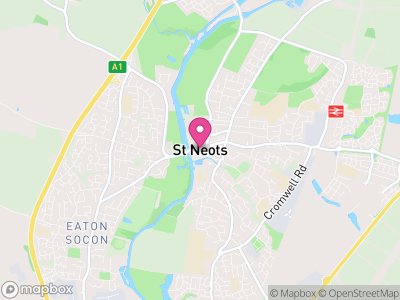 Map of St. Neots, Huntingdonshire