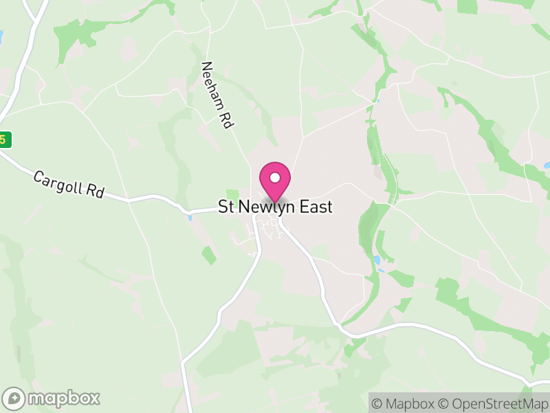 Map of St. Newlyn East, Cornwall