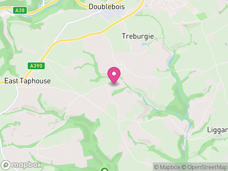 Map of St. Pinnock, Cornwall