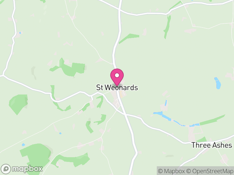 Map of St. Weonards, Herefordshire