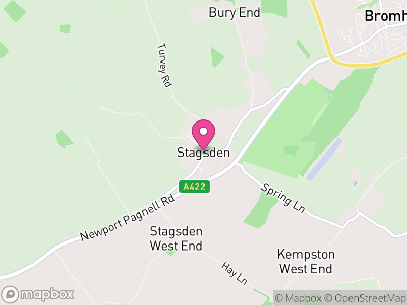 Map of Stagsden, Bedford