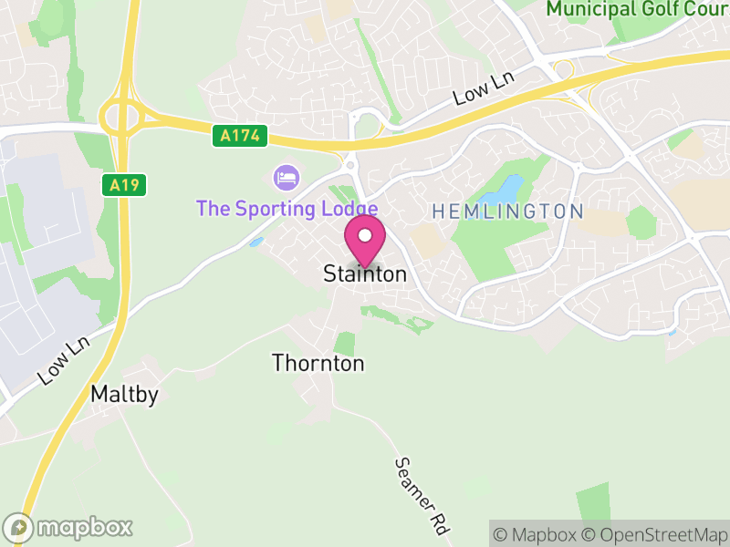 Map of Stainton and Thornton, Middlesbrough