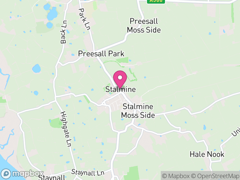 Map of Stalmine-with-Staynall, Wyre