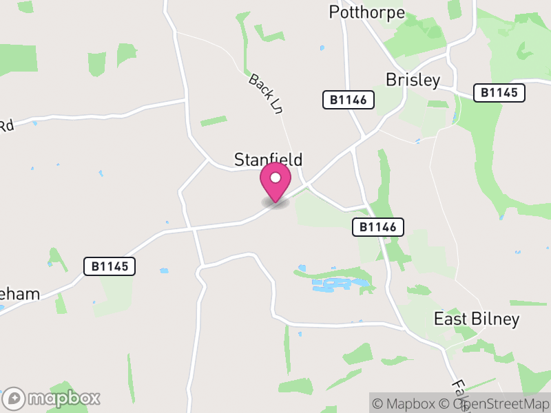 Map of Stanfield, Breckland