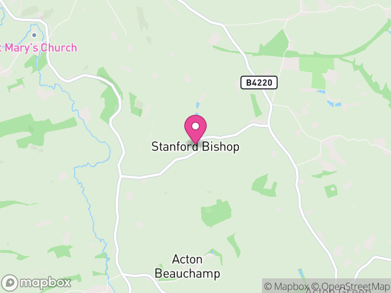 Map of Stanford Bishop, Herefordshire