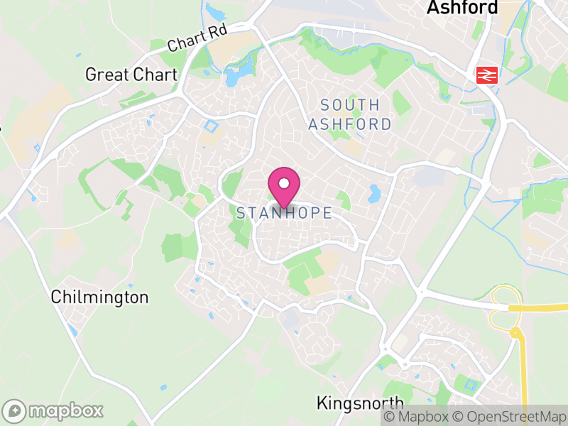 Map of Stanhope, Ashford