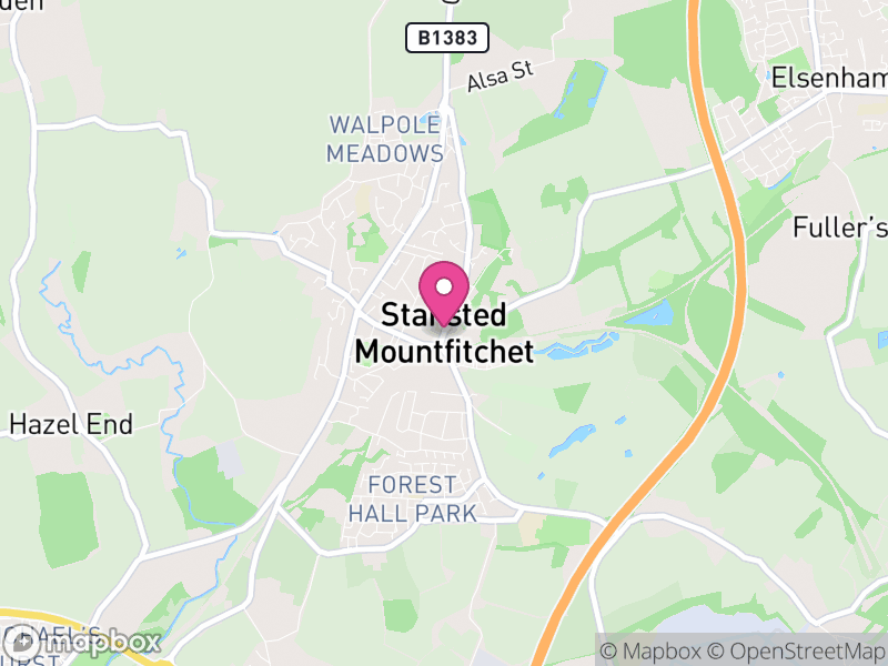 Map of Stansted Mountfitchet, Uttlesford