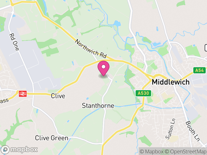 Map of Stanthorne and Wimboldsley, Cheshire West and Chester