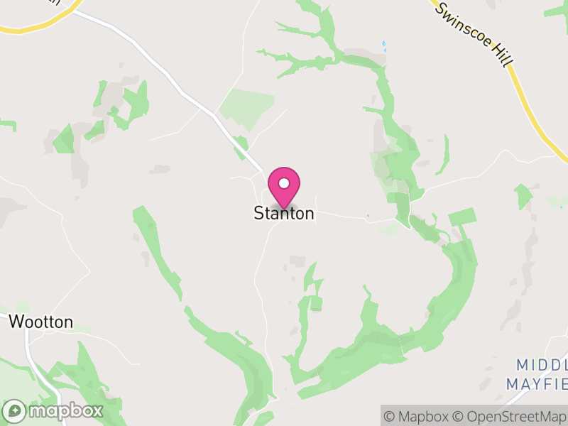 Map of Stanton, East Staffordshire