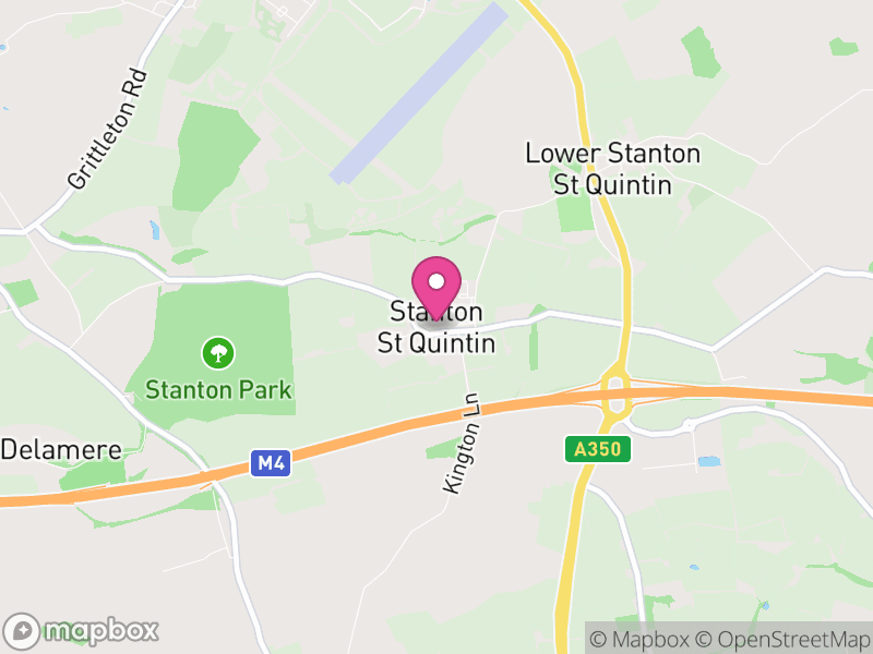 Map of Stanton St. Quintin, Wiltshire