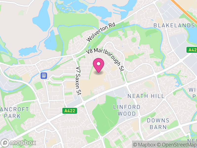 Map of Stantonbury, Milton Keynes